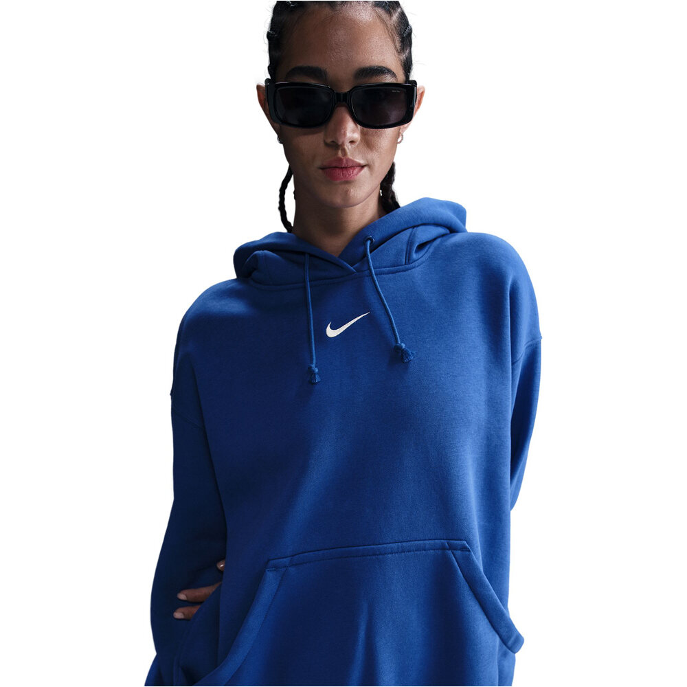 Nike sudadera mujer W NSW PHNX FLC OS PO HOODIE vista detalle