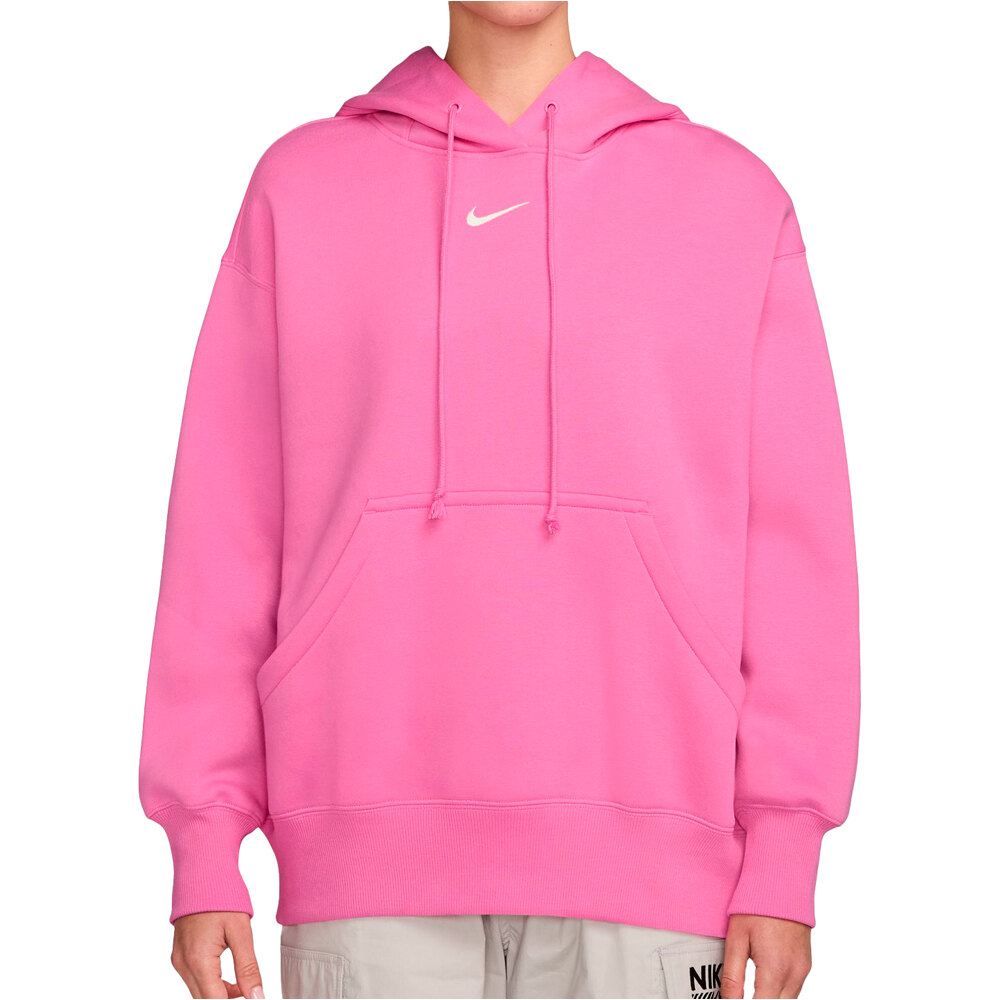 Nike sudadera mujer W NSW PHNX FLC OS PO HOODIE vista frontal