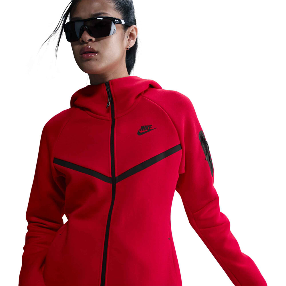 Nike sudadera mujer W NSW TCH FLC WR FZ HDY 2 vista detalle