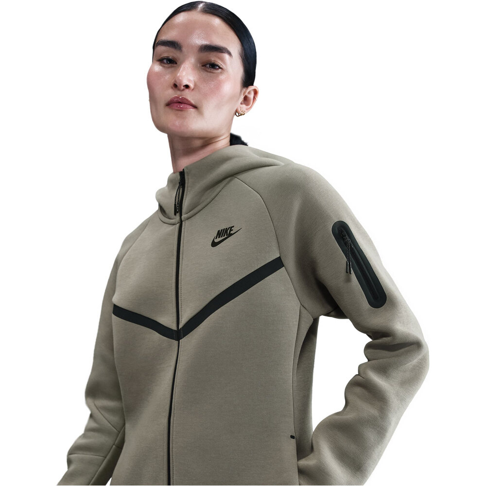 Nike sudadera mujer W NSW TCH FLC WR FZ HDY 2 vista detalle