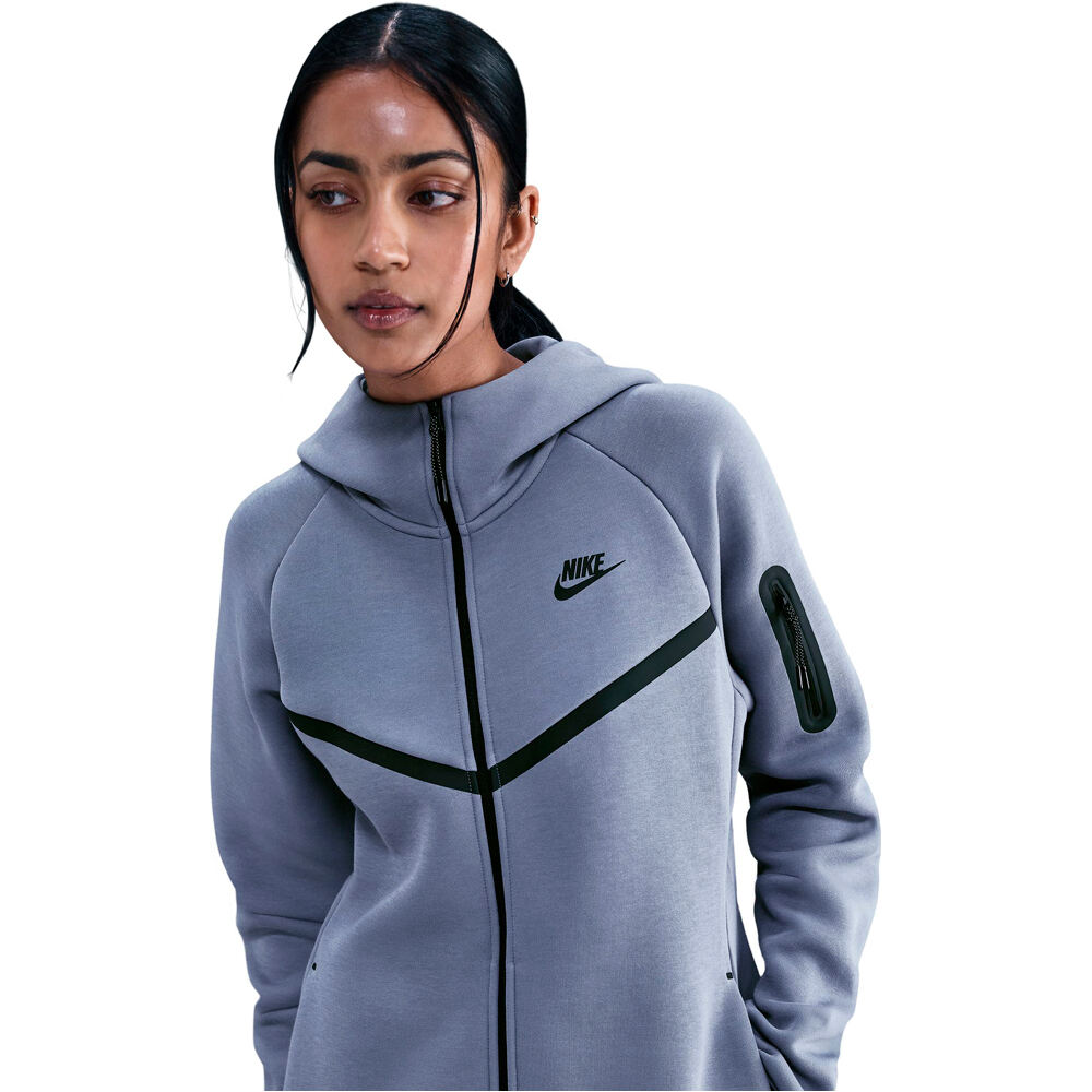 Nike sudadera mujer W NSW TCH FLC WR FZ HDY 2 vista detalle