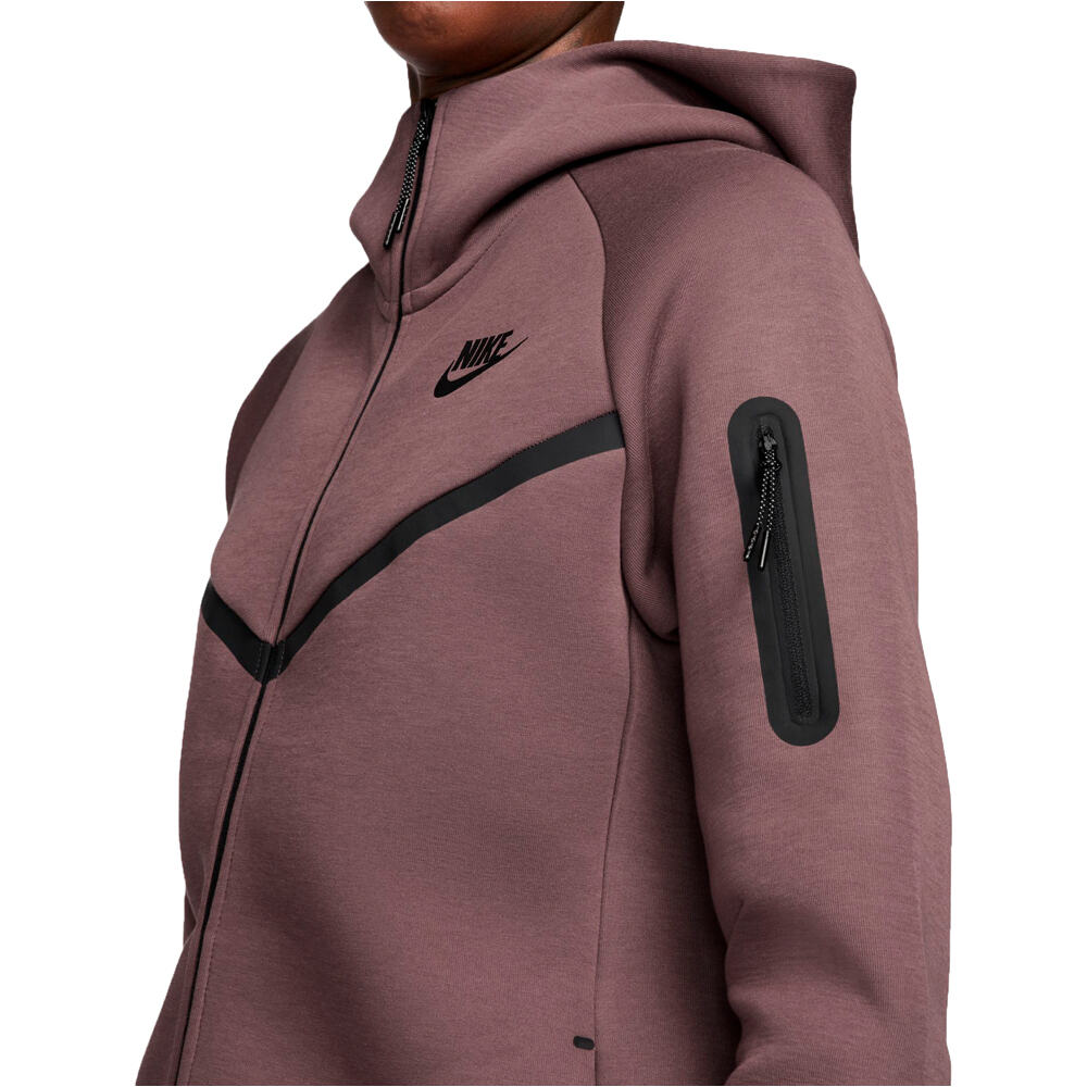 Nike sudadera mujer W NSW TCH FLC WR FZ HDY 2 vista detalle