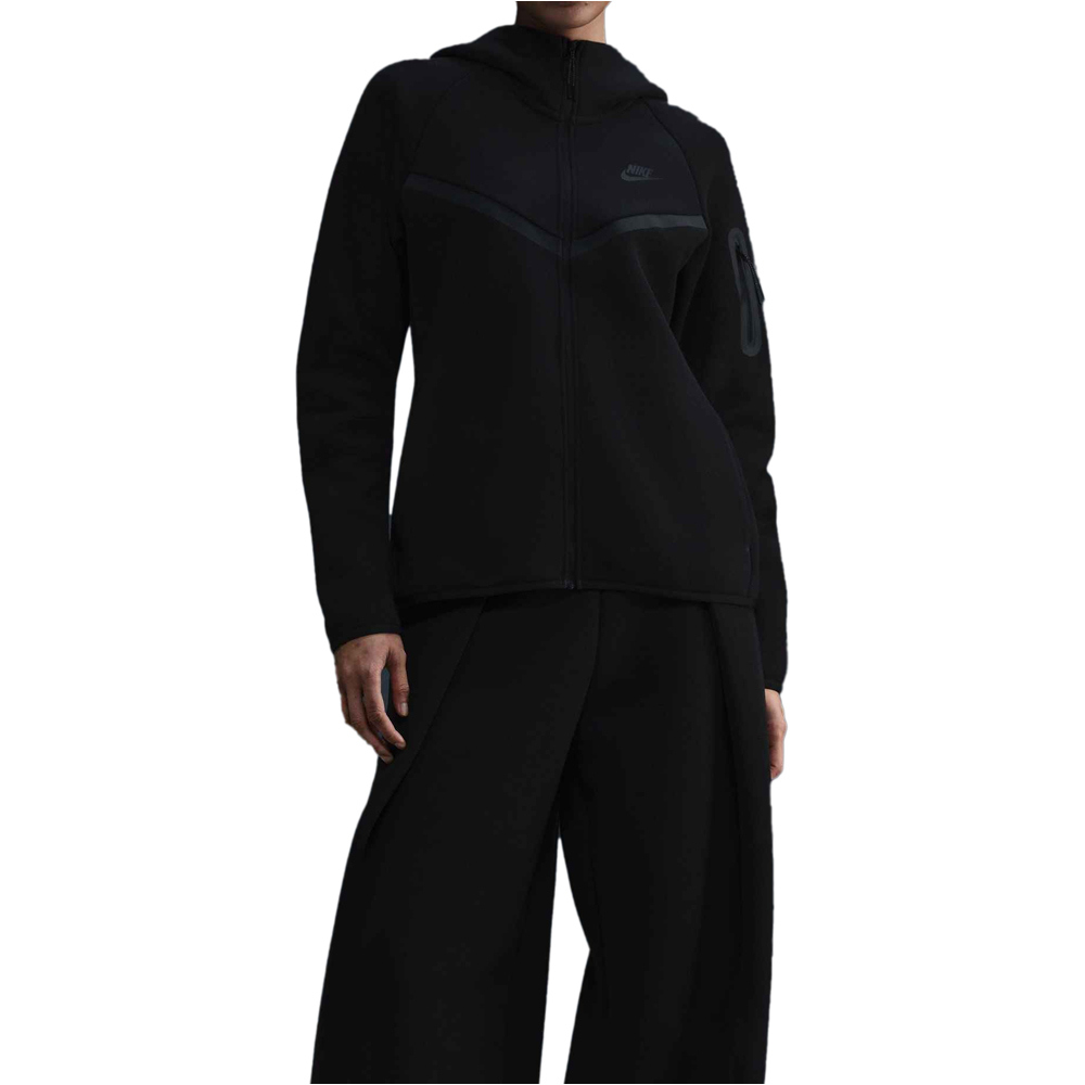 Nike sudadera mujer W NSW TCH FLC WR FZ HDY 2 vista frontal