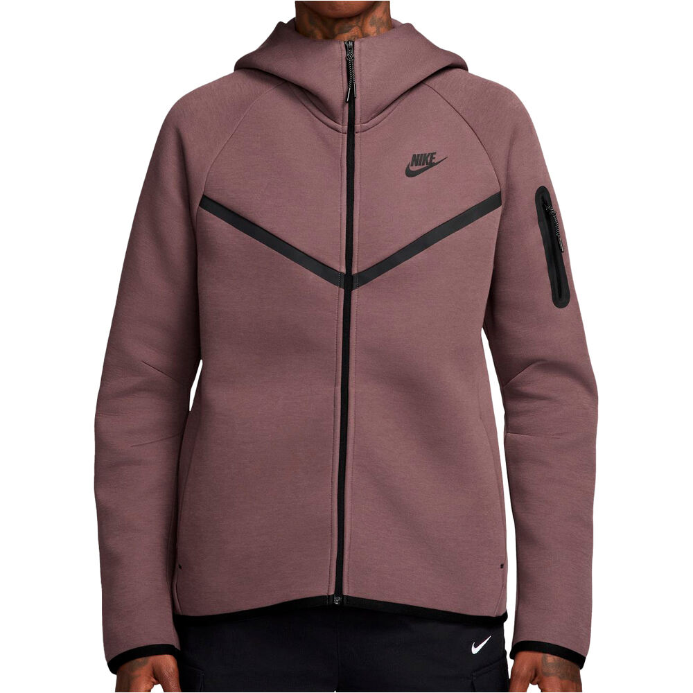 Nike sudadera mujer W NSW TCH FLC WR FZ HDY 2 vista frontal