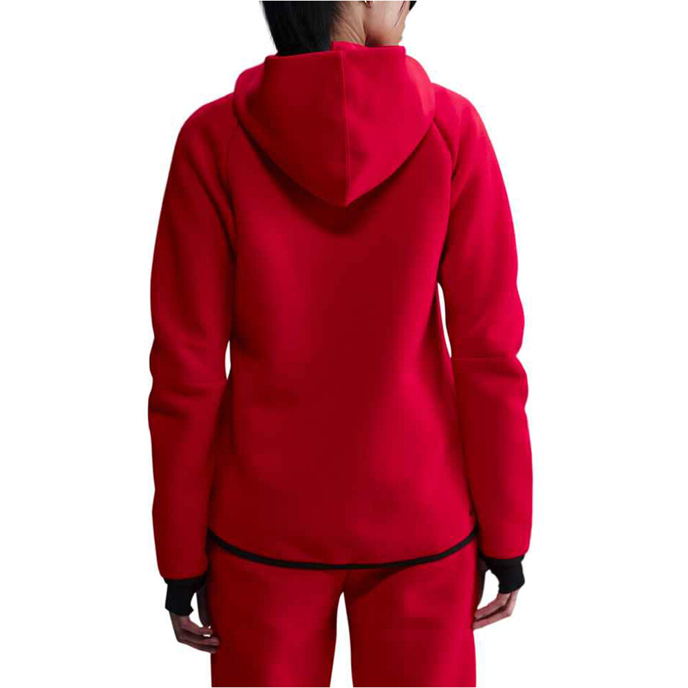 Nike sudadera mujer W NSW TCH FLC WR FZ HDY 2 vista trasera