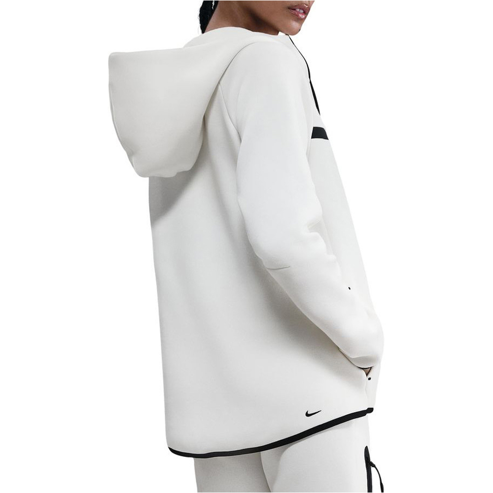 Nike sudadera mujer W NSW TCH FLC WR FZ HDY 2 vista trasera