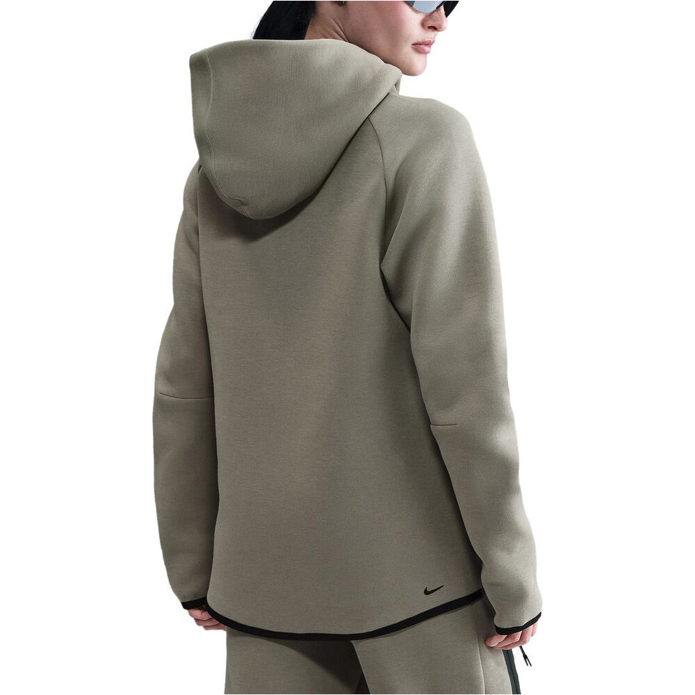 Nike sudadera mujer W NSW TCH FLC WR FZ HDY 2 vista trasera