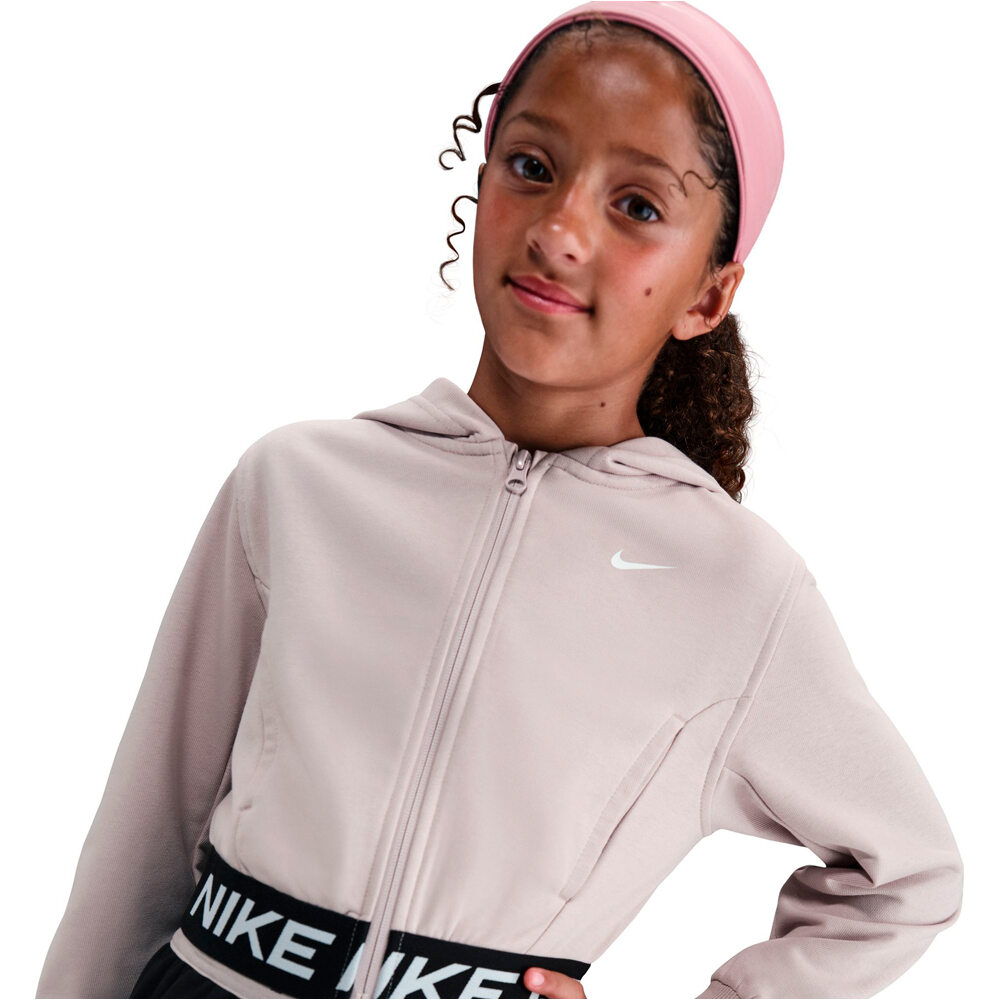 Nike sudadera niña G NP DF FZ FLC HDY vista detalle