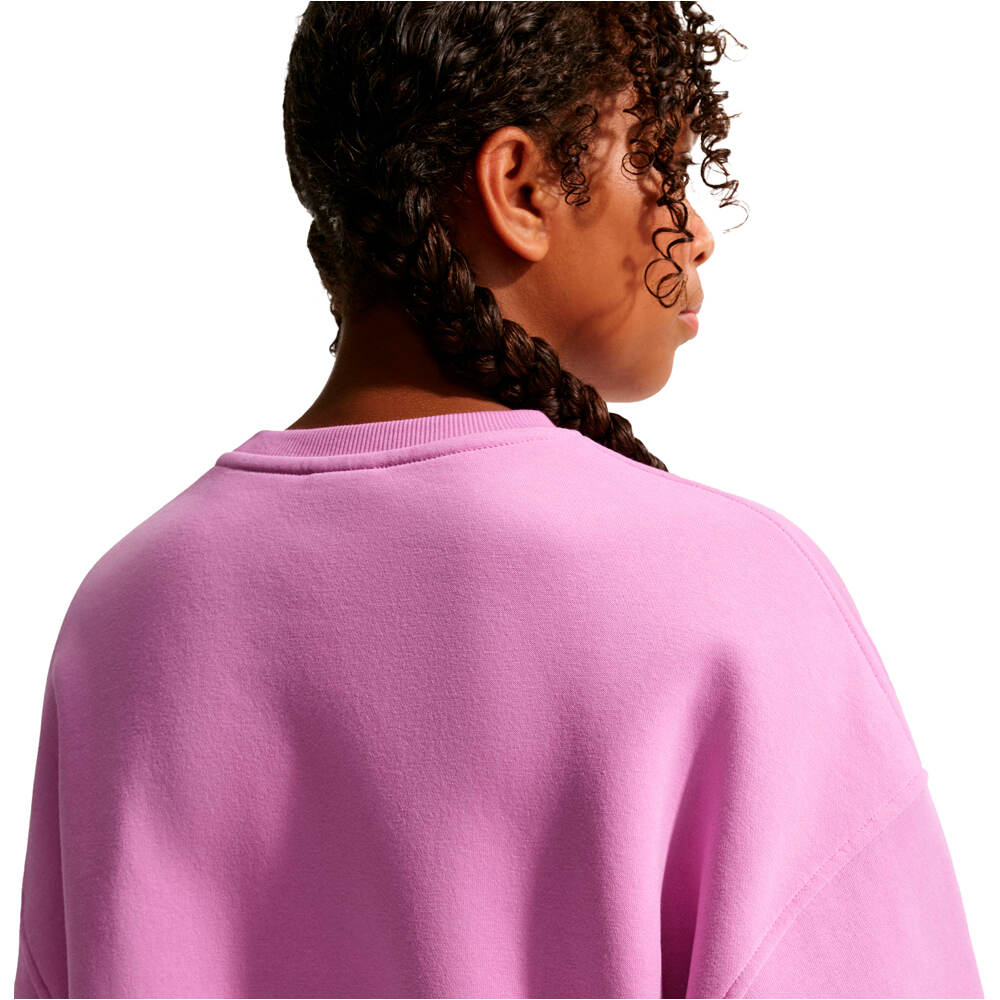 Nike sudadera niña G NSW CLUB FLC BXY CREW GFX 03