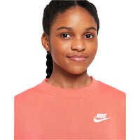 Nike sudadera niña G NSW CLUB FLC OVRSZD CREW LBR vista detalle