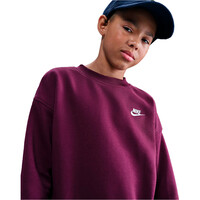 Nike sudadera niña G NSW CLUB FLC OVRSZD CREW LBR vista detalle