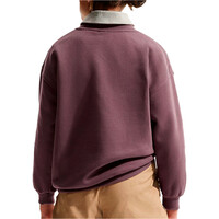 Nike sudadera niña G NSW CLUB FLC OVRSZD CREW LBR vista trasera