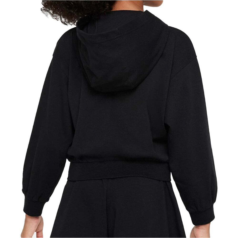 Nike sudadera niña G NSW FZ HDY JSY LBR vista trasera