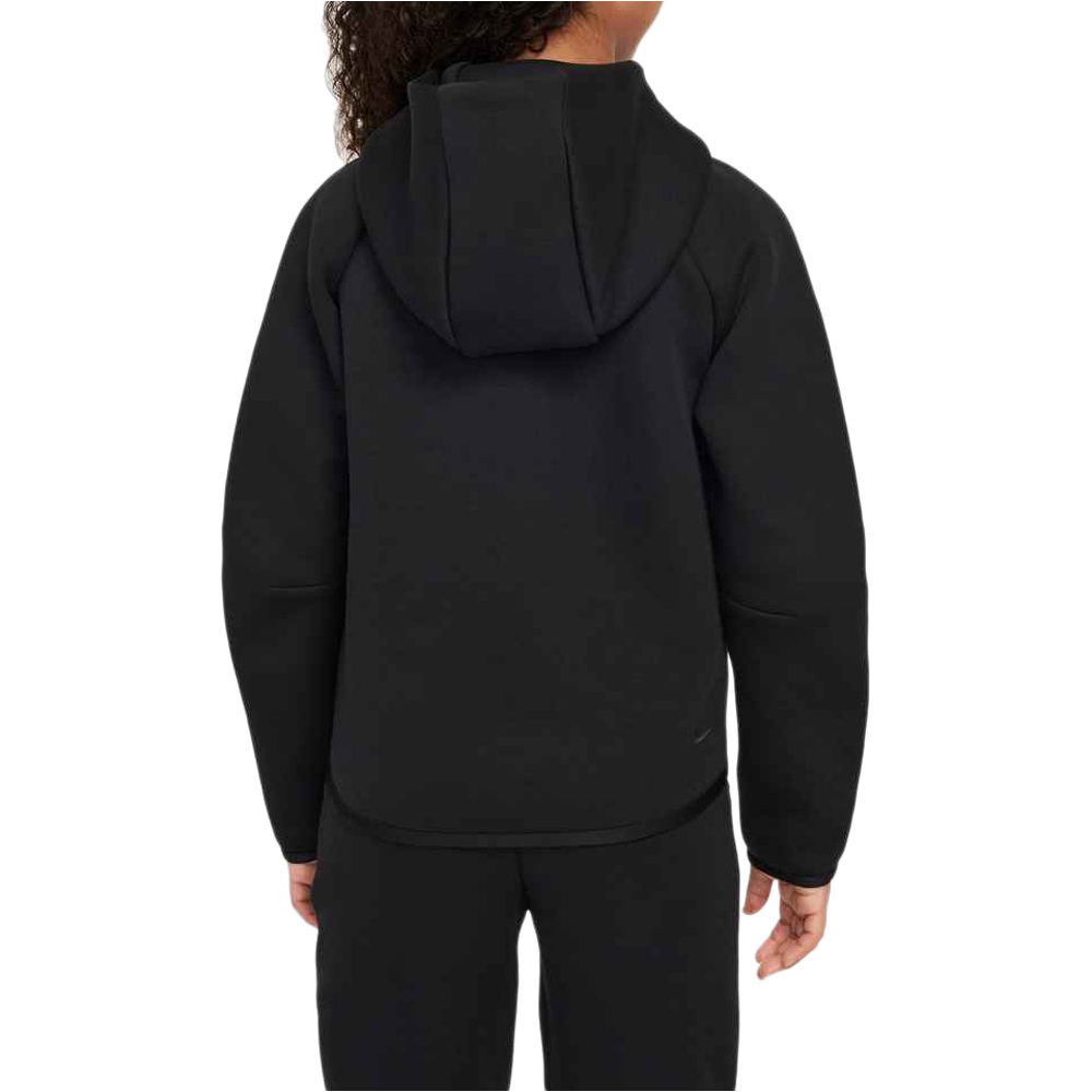 Nike sudadera niña G NSW TCH FLC HD FZ LS - PD vista trasera