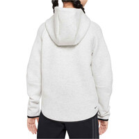 Nike sudadera niña G NSW TCH FLC HD FZ LS - PD vista trasera