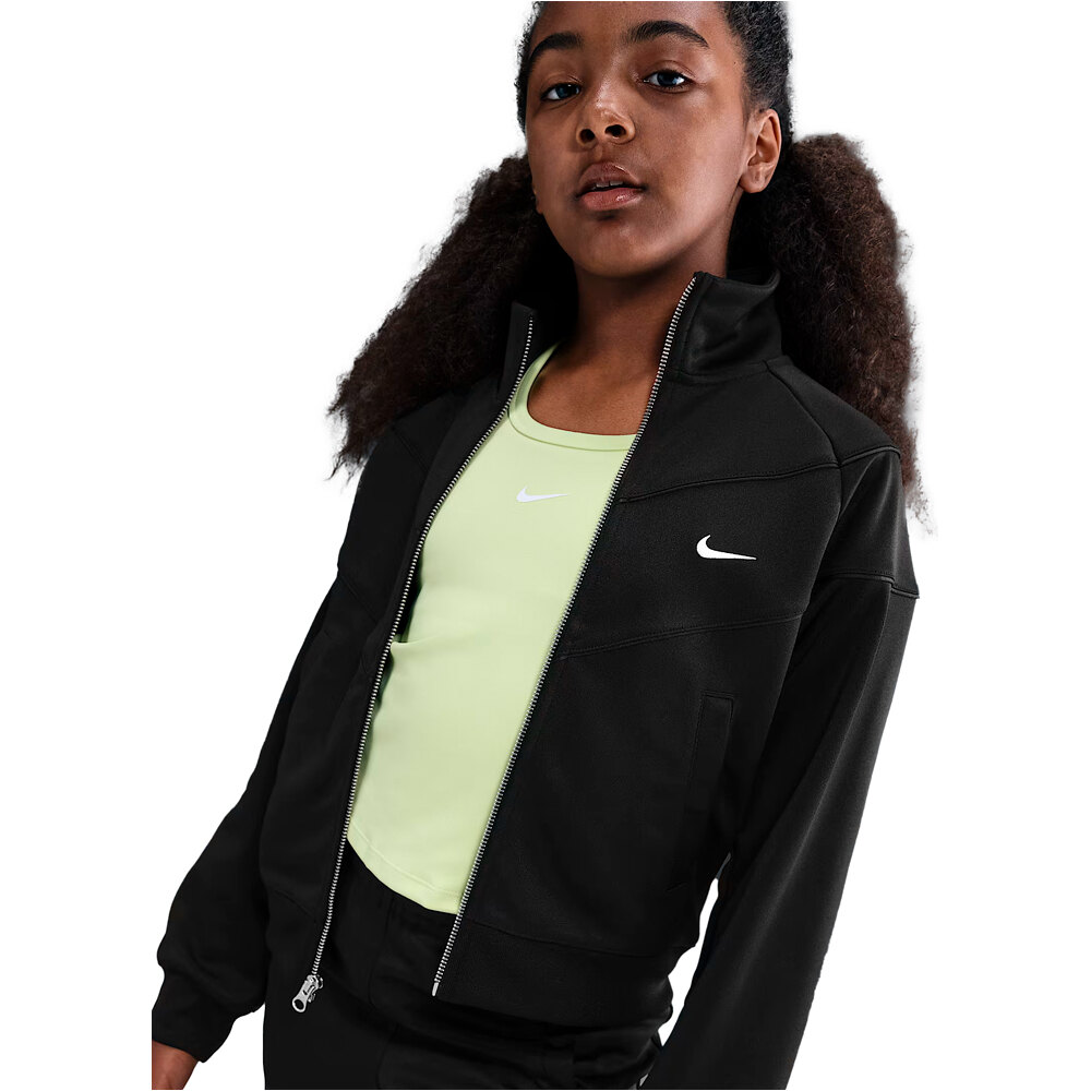Nike sudadera niña G NSW TRACK JKT POLY KNIT vista detalle