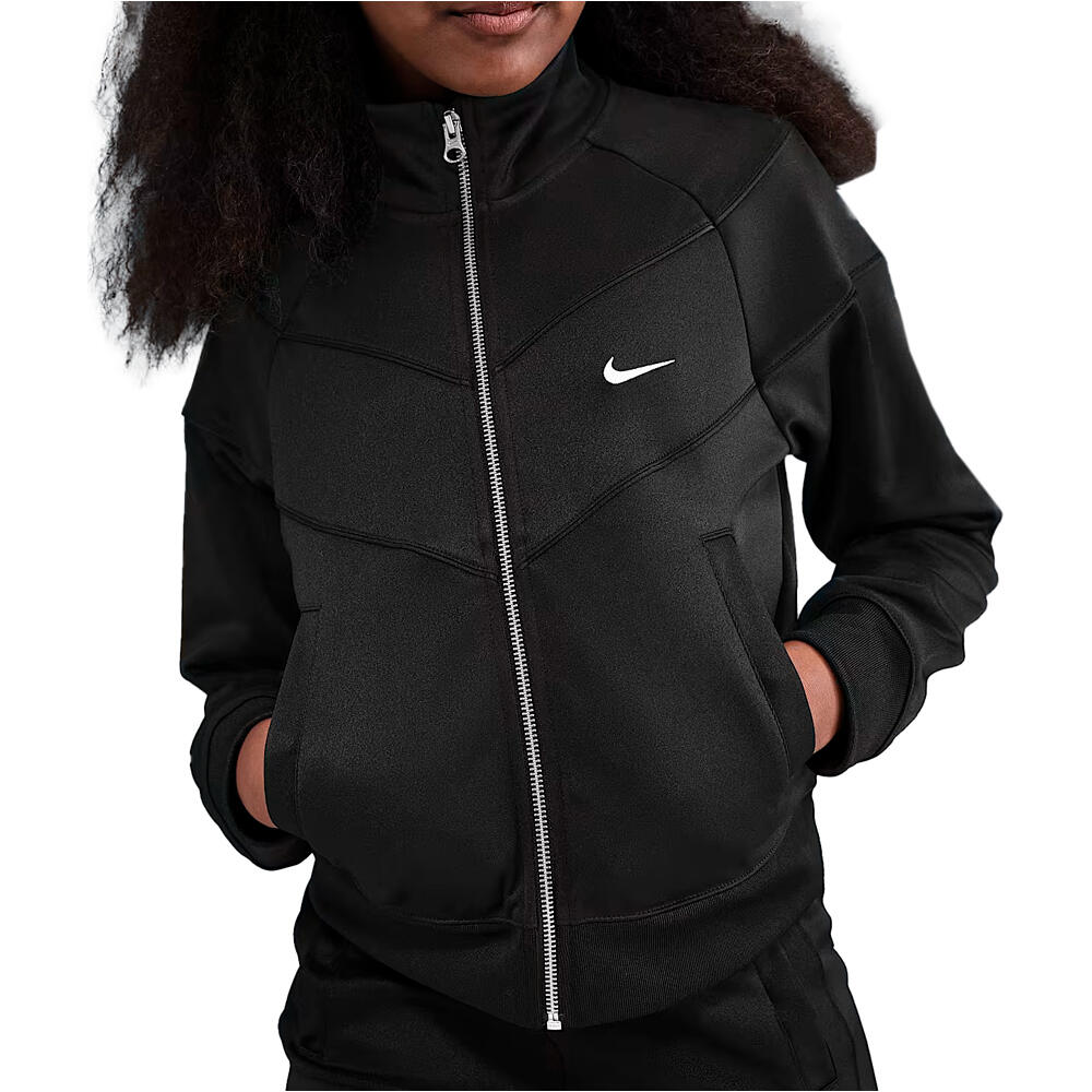Nike sudadera niña G NSW TRACK JKT POLY KNIT vista frontal