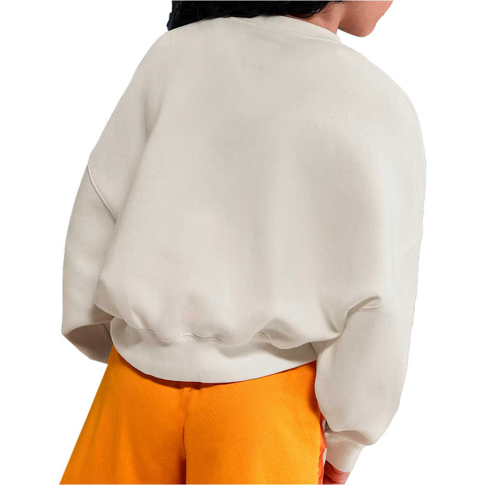 Nike sudadera niña G NSW TREND FLC CRP CREW vista trasera