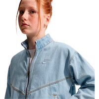 Nike sudadera niña G NSW WR DENIM JACKET 04