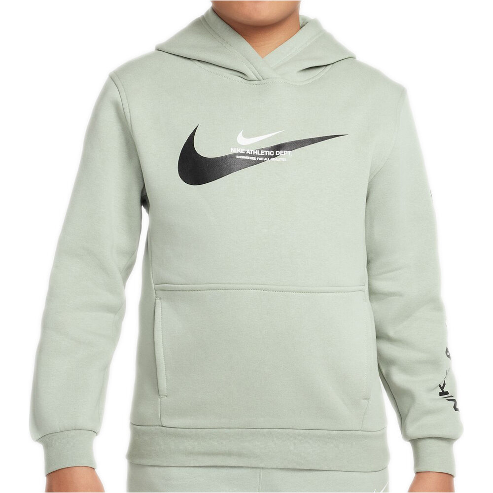 Nike sudadera niño B NSW SI FLC PO HOODIE BB vista frontal
