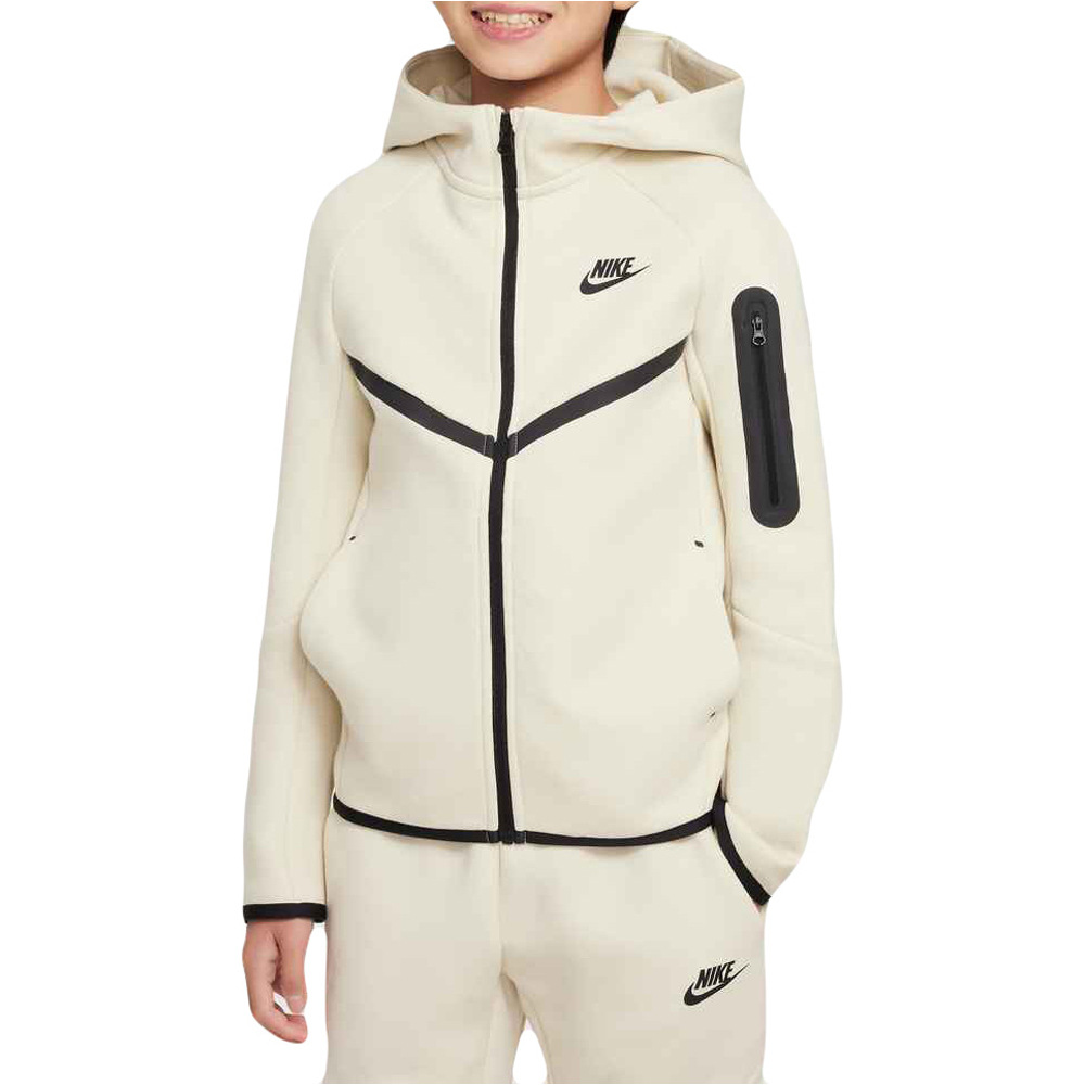 Nike sudadera niño B NSW TCH FLC FZ - PD vista frontal