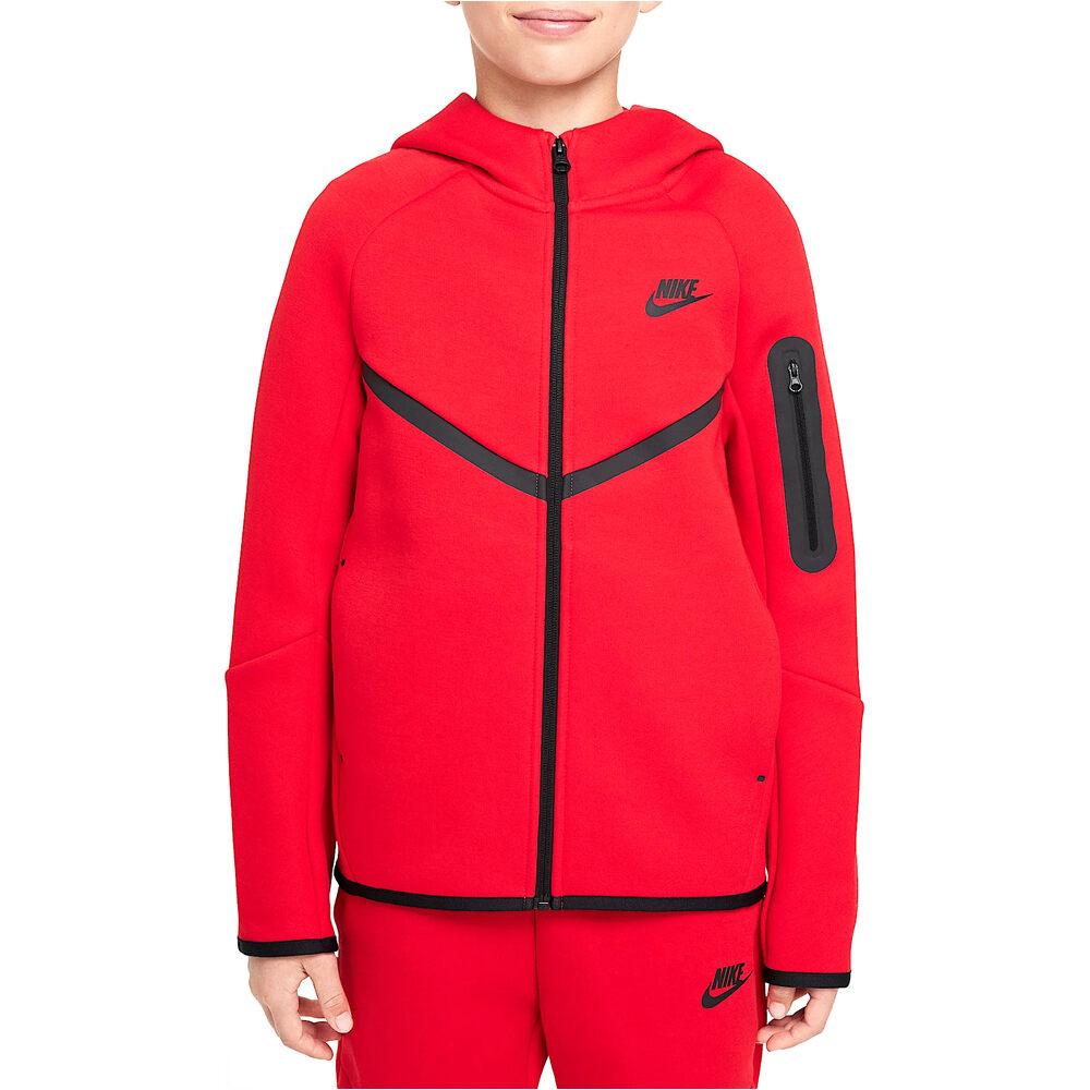 Nike sudadera niño B NSW TCH FLC FZ - PD vista frontal