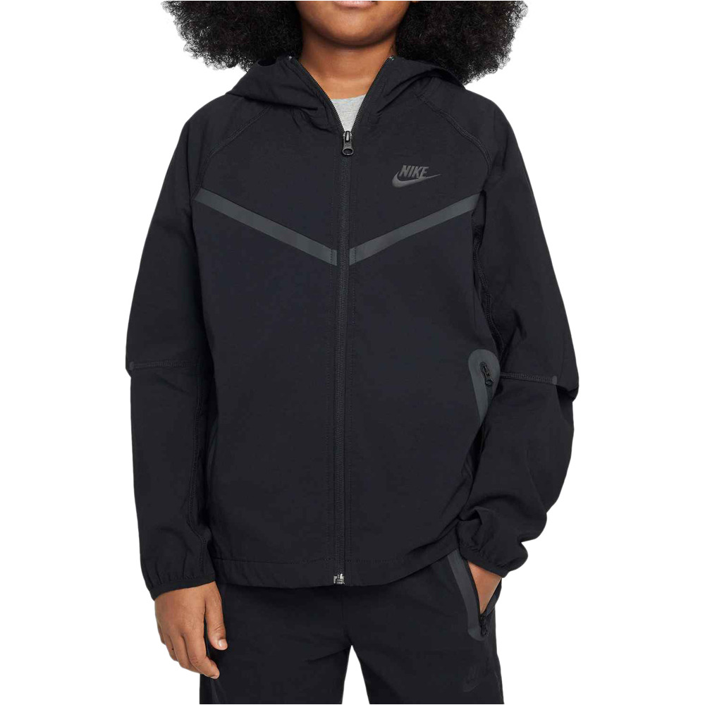 Nike sudadera niño B NSW TCH WVN FZ JKT - PD vista frontal