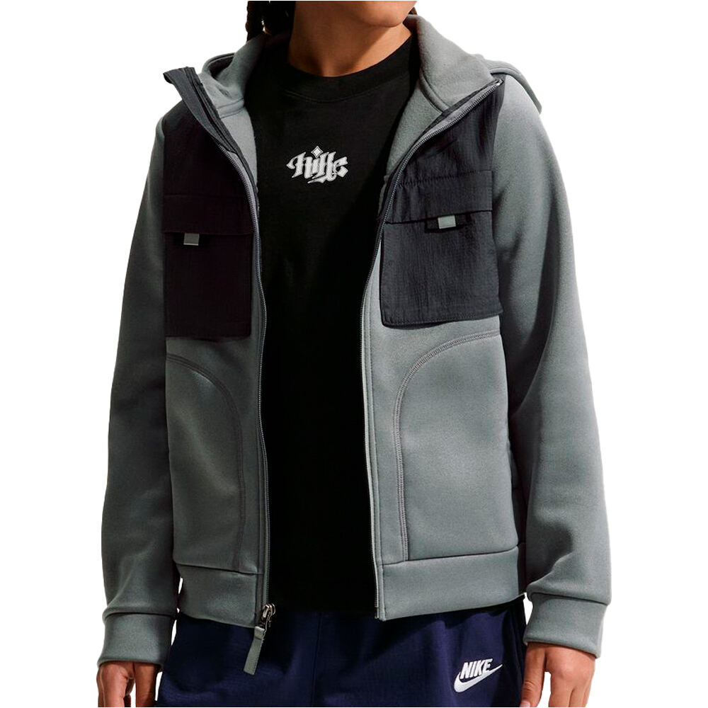 Nike sudadera niño K NSW CITY UTILITY FZ HDY MM vista frontal