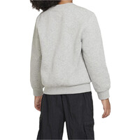 Nike sudadera niño K NSW CLUB FLC CREW LS LBR vista trasera