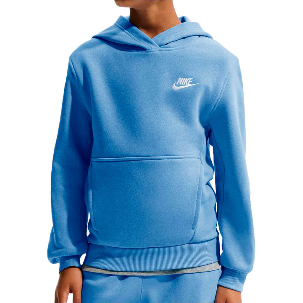 Nike sudadera niño K NSW CLUB FLC HDY LBR vista frontal