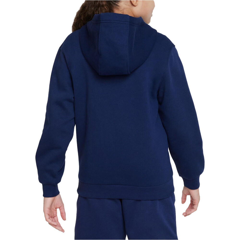 Nike sudadera niño K NSW CLUB FLC HDY LBR vista trasera