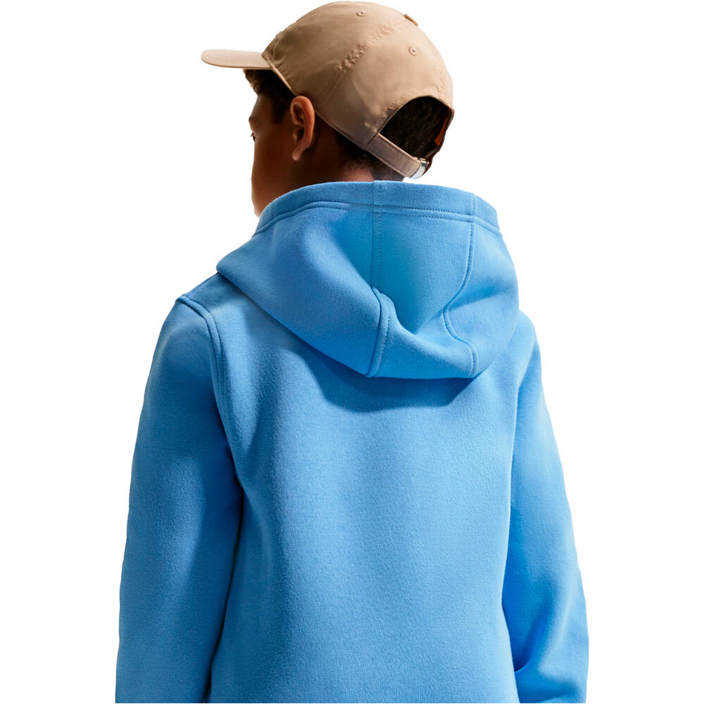 Nike sudadera niño K NSW CLUB FLC HDY LBR vista trasera