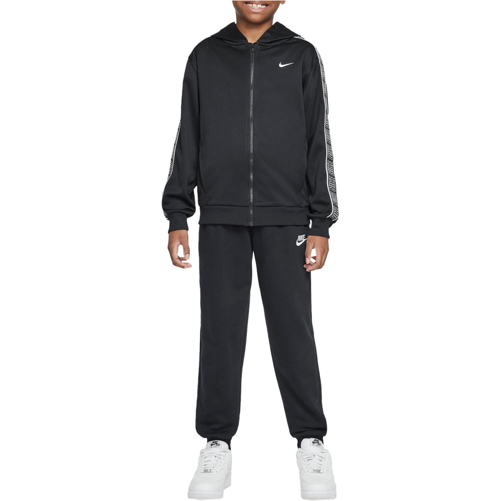 Nike sudadera niño K NSW DF CLUB+ POLY FZ HDY vista frontal