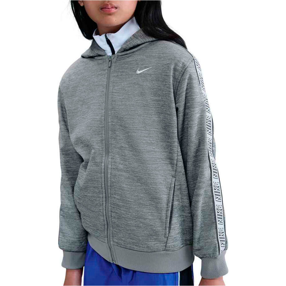 Nike sudadera niño K NSW DF CLUB+ POLY FZ HDY vista frontal