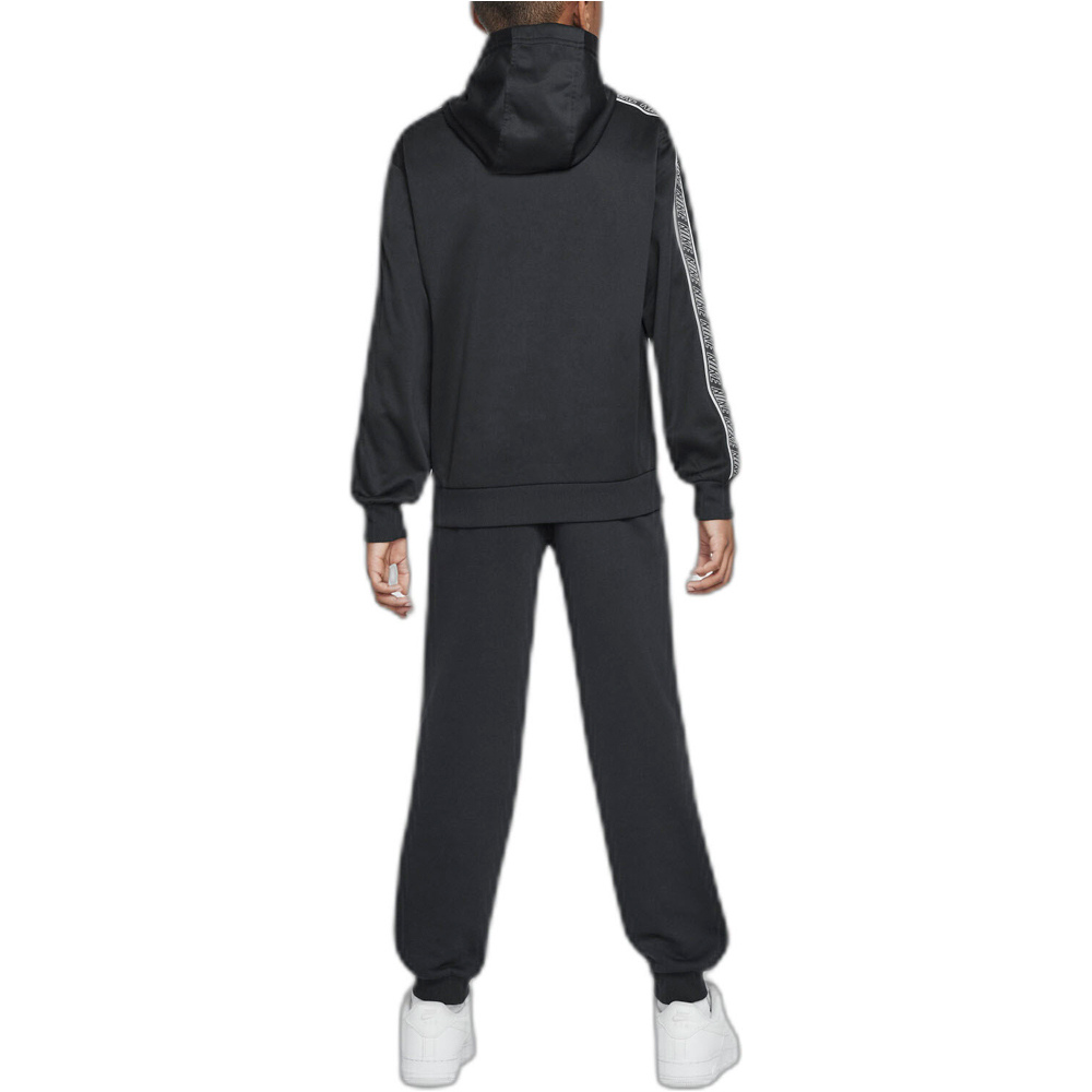 Nike sudadera niño K NSW DF CLUB+ POLY FZ HDY vista trasera