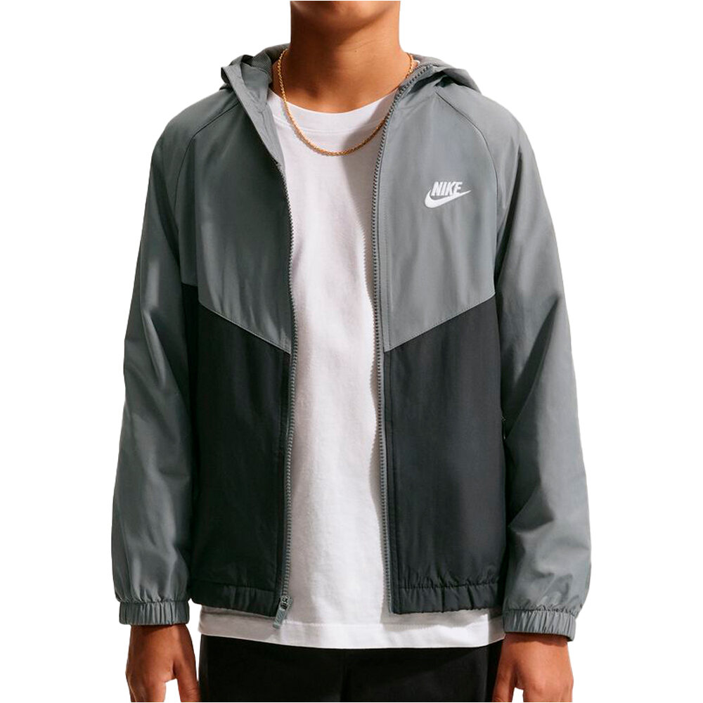 Nike sudadera niño K NSW RPL WR HD JKT vista frontal