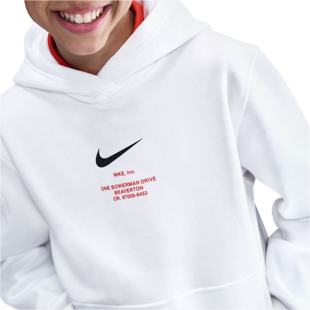 Nike sudadera niño X_B NSW ATHL PO HOODIE BB vista detalle