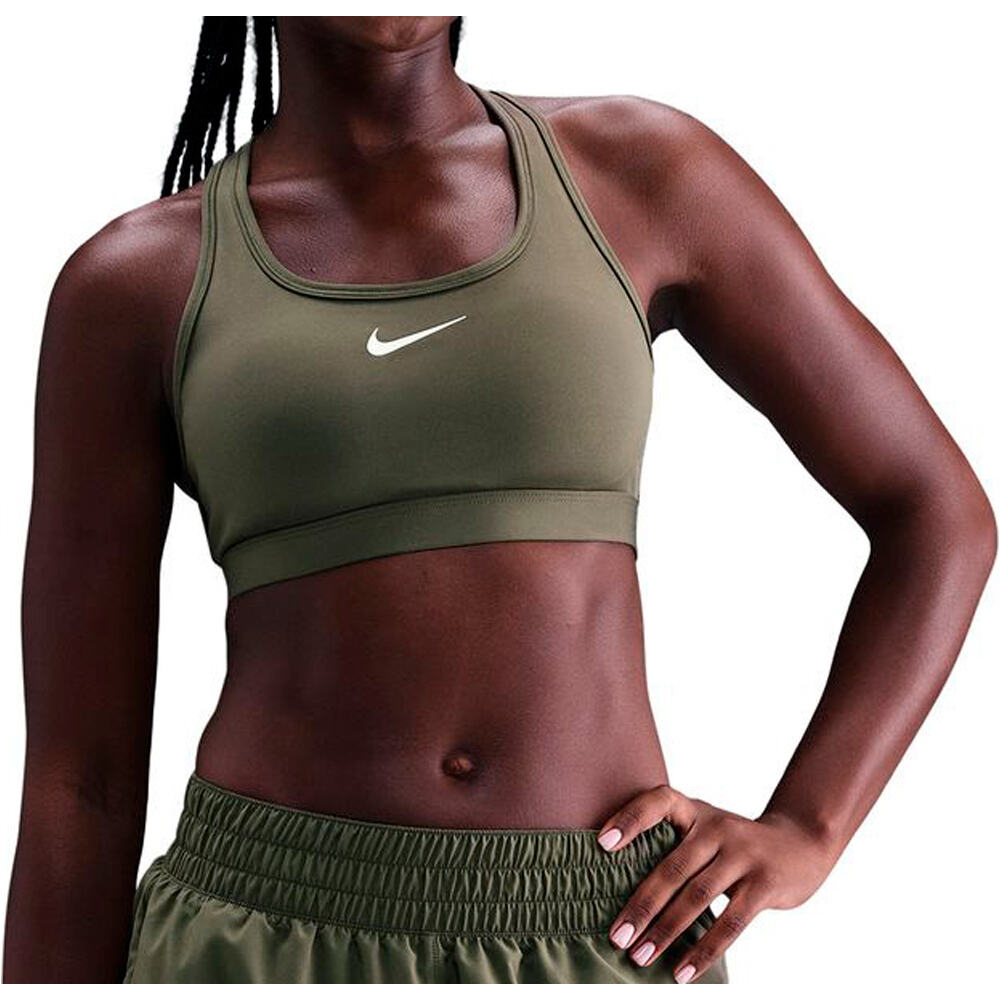 Nike sujetadores deportivos W NK SWSH MED SPT BRA vista frontal