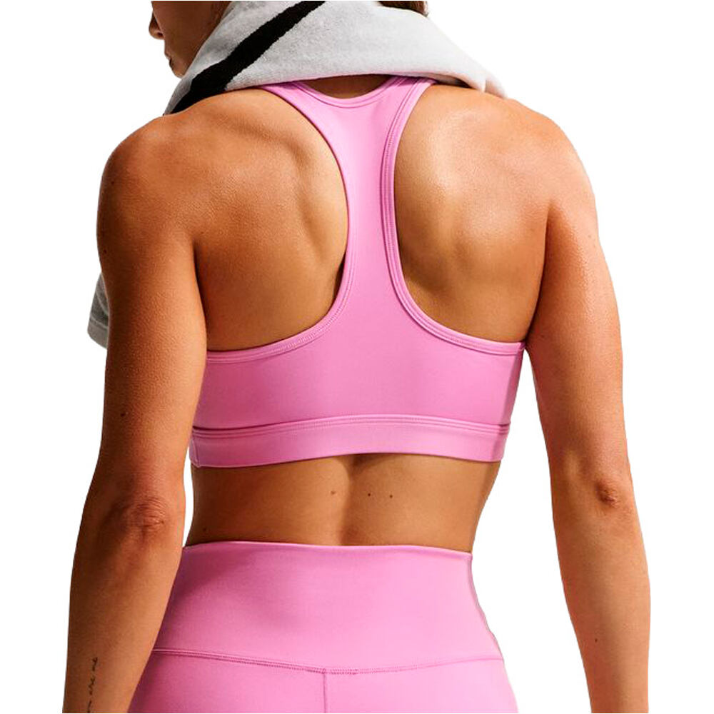 Nike sujetadores deportivos W NK SWSH MED SPT UNPADDED BRA vista trasera