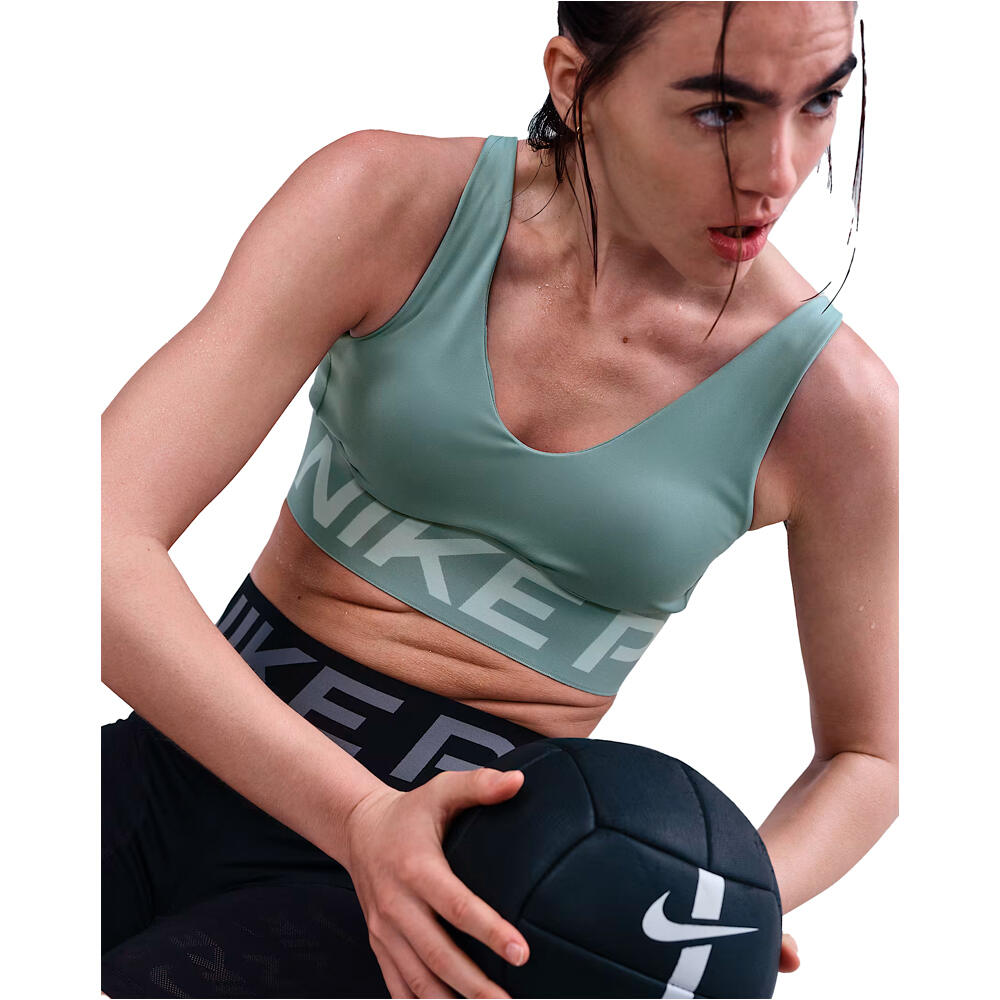Nike sujetadores deportivos W NP INDY PLUNGE BRA BOLD vista detalle