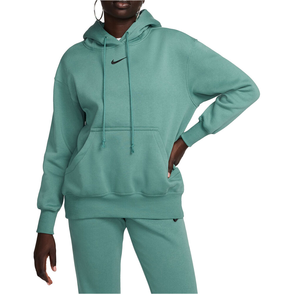 Nike top aerobic niño W NSW PHNX FLC OS PO HOODIE vista frontal