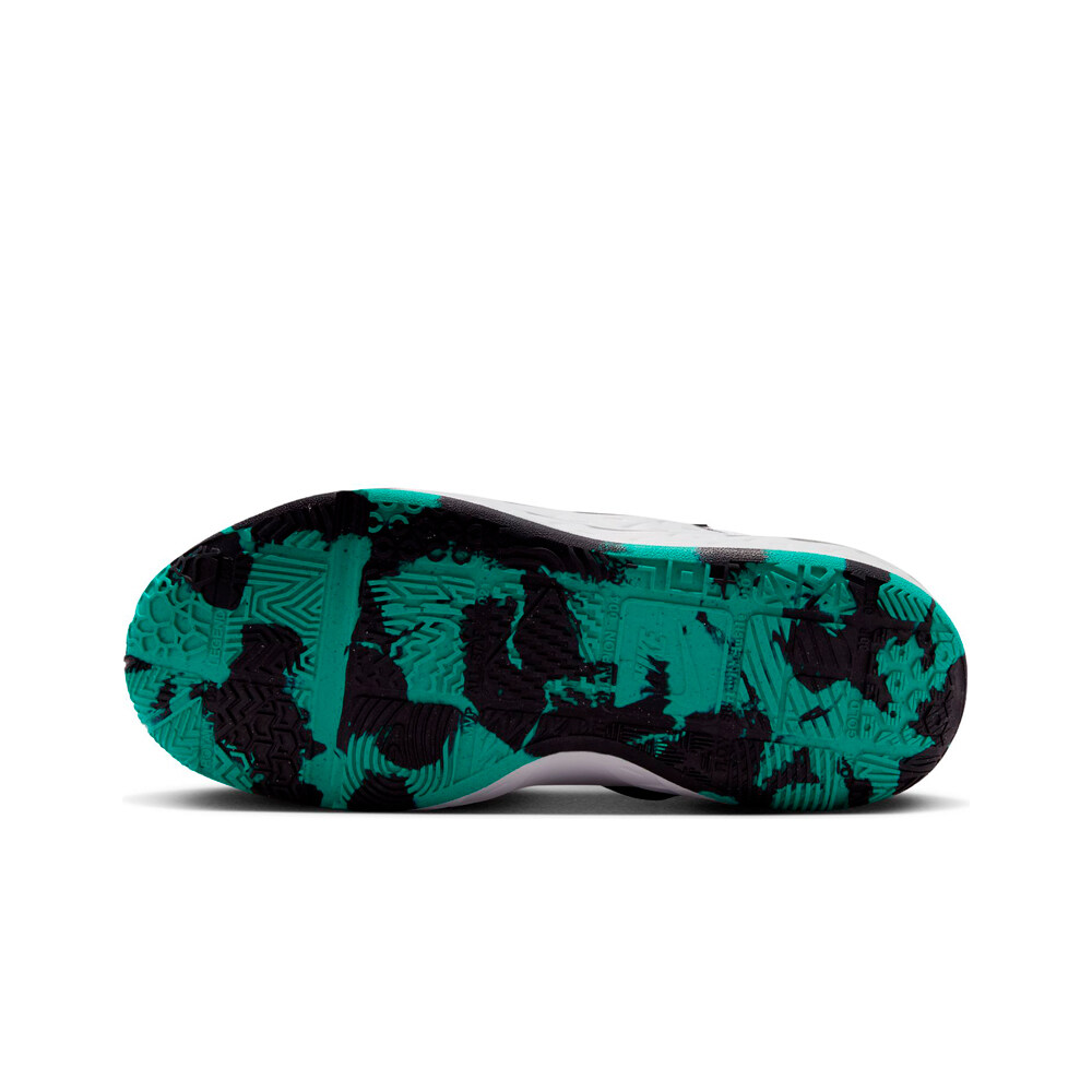 Nike zapatilla baloncesto niños NIKE TEAM HUSTLE D12 BLNE vista superior