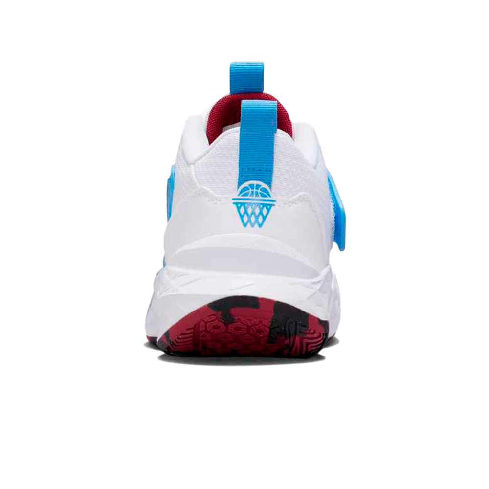 Nike zapatilla baloncesto niños TEAM HUSTLE D BLAZ vista trasera