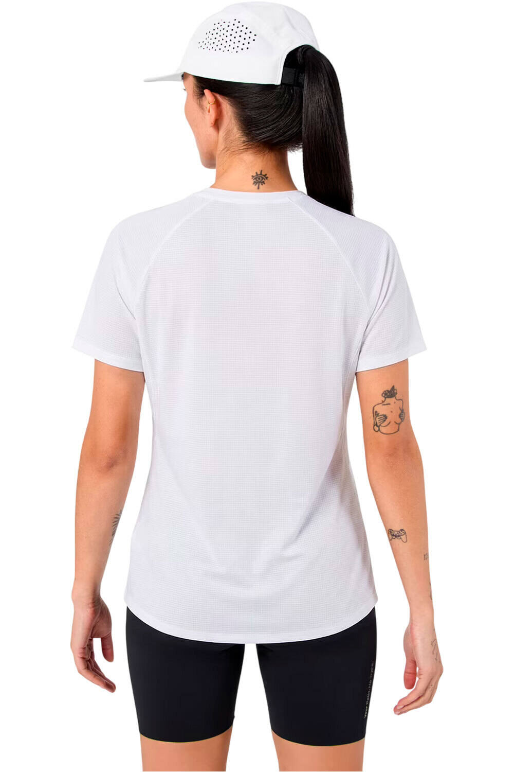 Nnormal camiseta entrenamiento manga corta mujer Race T-shirt 02 W vista trasera