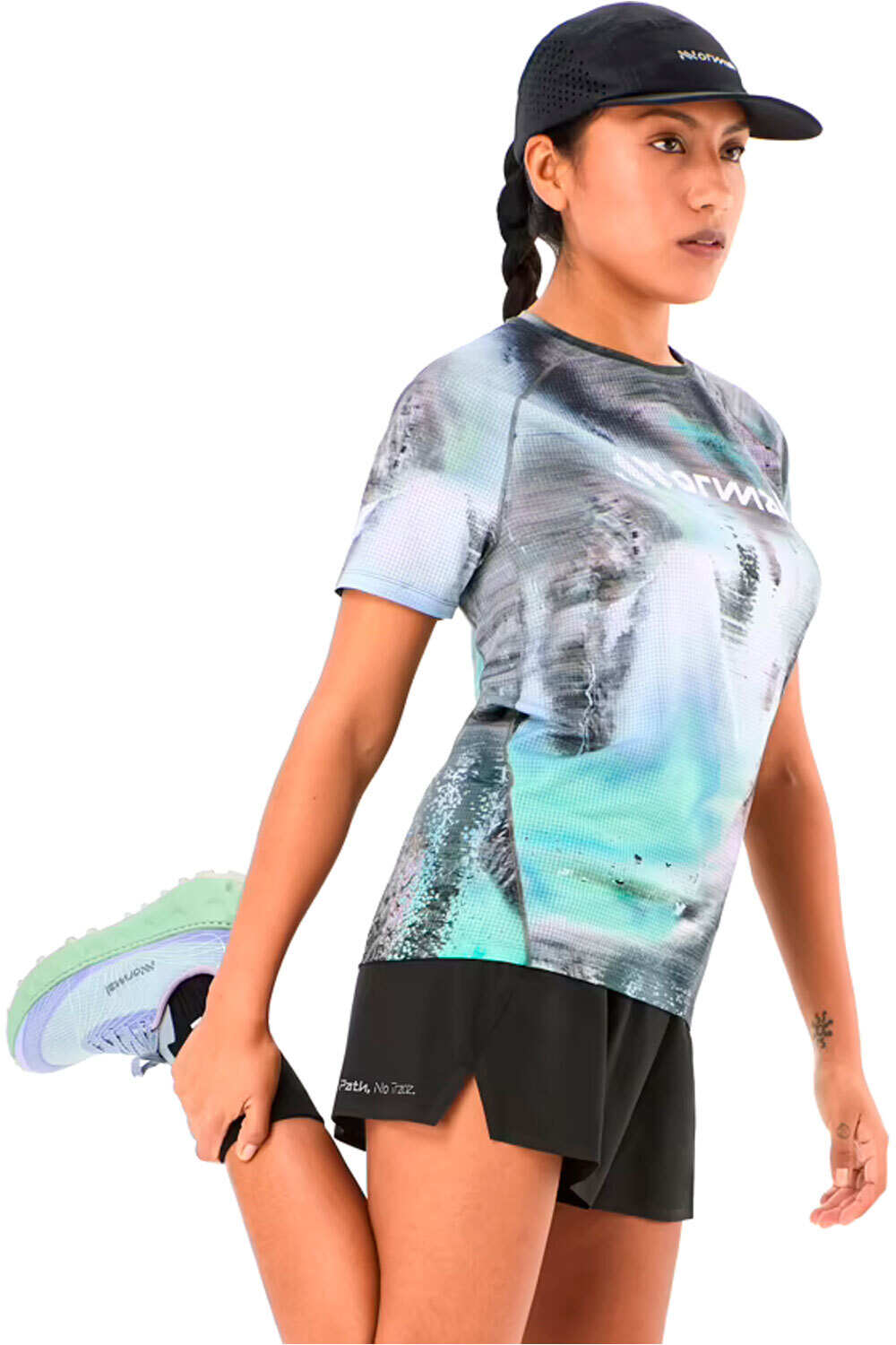 Nnormal camiseta entrenamiento manga corta mujer Race T-Shirt W Nature vista frontal