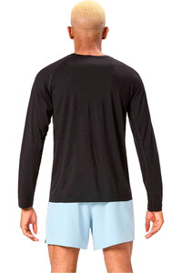 Nnormal camisetas trail running manga larga hombre Mens Merino Long Sleeve T-shirt vista trasera