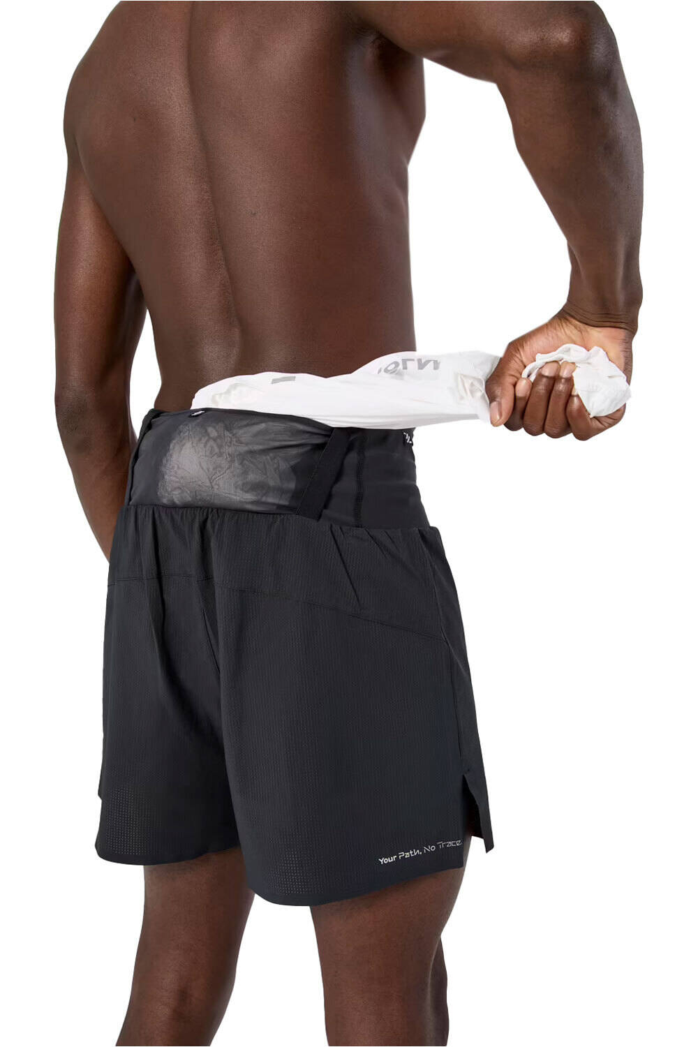 Nnormal pantalón running hombre Race Short 02 vista trasera