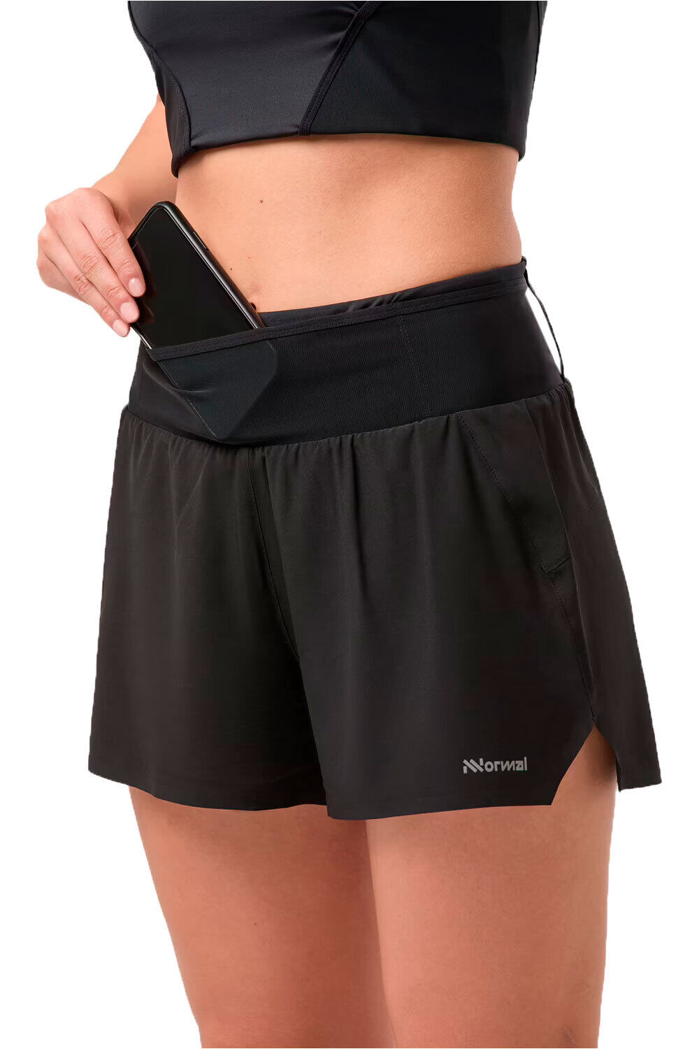 Nnormal pantalones cortos trail running mujer Race Shorts W vista detalle