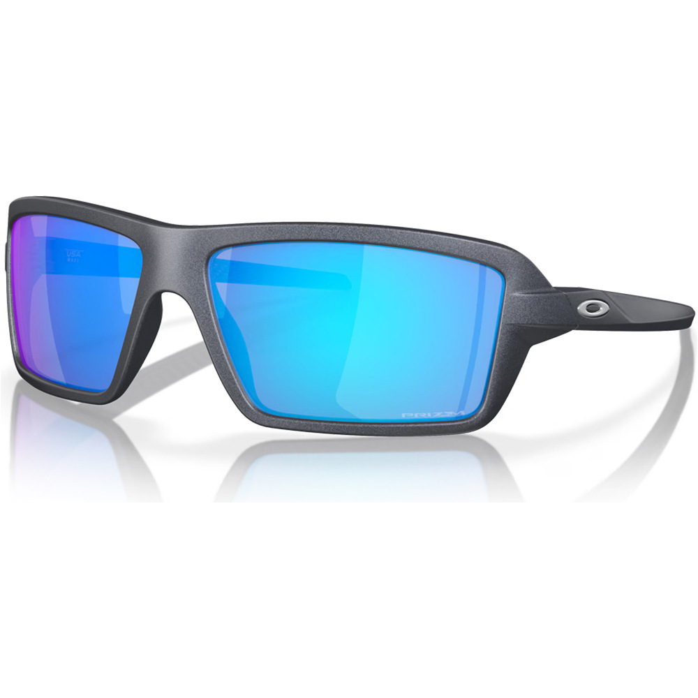 Oakley gafas deportivas Cables BlueSteel W/PrizmSaph vista frontal