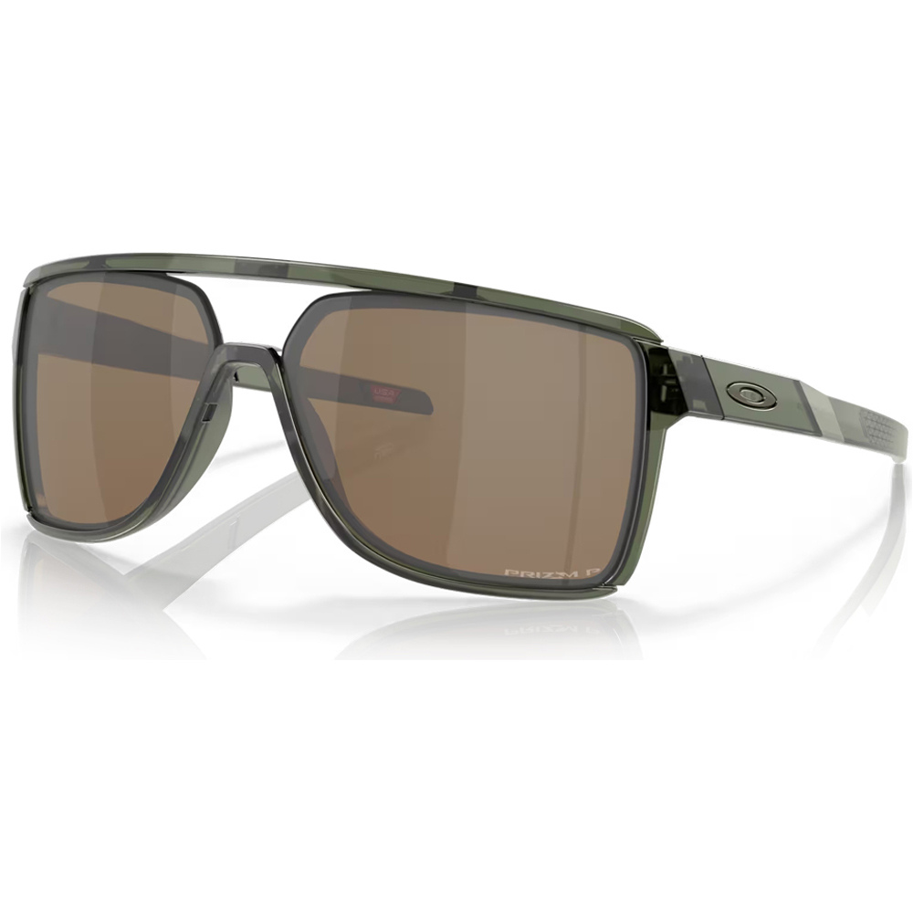 Oakley gafas deportivas Castel Olive Ink w/ Prizm Tungsten Pol vista frontal